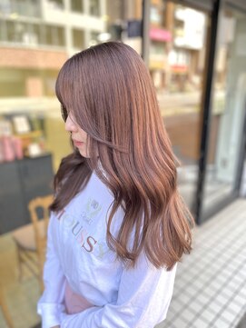 エスト 小倉(est) ピンクブラウンカラー×ロング