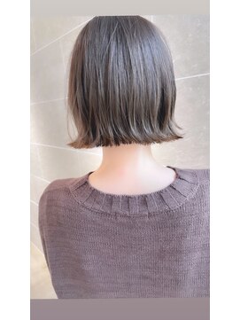 サンド 名古屋(sand) ボブ/レイヤーカット/髪質改善/ウェットヘア/オリーブベージュ