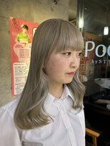 スタイル スマート サロン(STYLE smart salon)&nbsp;【kanae/藤沢】顔周りレイヤー/ミルクティーグレージュ