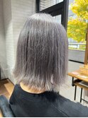 大人美人透明感カラーインナーカラーハイトーンホワイトピンク