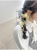 サイド編みおろし