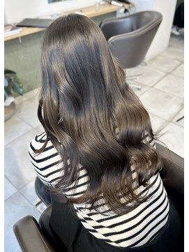 オットット(OttottO) ブリーチなしダブルカラー　オリーブグレージュ