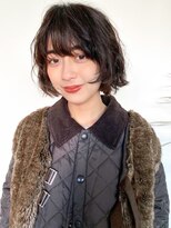 アイティーバイアルバム 藤沢店(IT by ALBUM) ミディアムボブ美髪おくれ毛外ハネボブ_ba494491