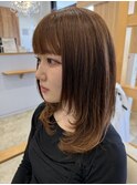 韓国風レイヤー×ジンジャーグレージュ