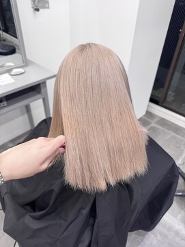 ペレ 栄店(PELE) ホワイトグレージュ/デジタルパーマ/チェリーブラウン/栄