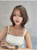 ブリーチなしダブルカラー/レイヤー/縮毛矯正/髪質改善/学割U24