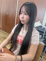 デビュー ヘアーメイク 黒髪/クラゲヘアー/オリーブグレー/小顔/ココアベージュ/宜野湾