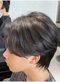 熊本メンズヘア曲がる縮毛矯正センターパート