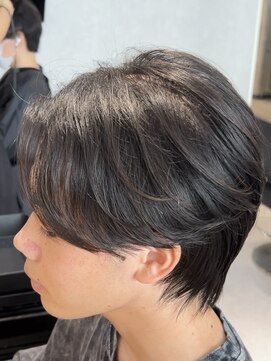 エデアンルクラ 下通(EDEAN Leclat) 熊本メンズヘア曲がる縮毛矯正センターパート