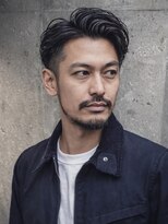 オルカ(ORCA)&nbsp;メンズ/白髪ぼかし/刈り上げセンターパート/ハイライト/新宿