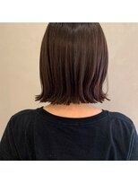 アンドワン 自由が丘(＆ONE)&nbsp;【&ONE 自由が丘】ラベンダーベージュ×切りっぱなしボブ