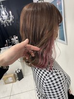 ヘアーデザイン ジェルム(Hair Design germe)&nbsp;インナーピンクヘア #しのだスペシャル