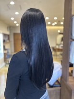 カノエ 下関熊野店(canoe)&nbsp;ブルーブラック/髪質改善縮毛矯正/髪質改善