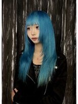 コエル(KOER)&nbsp;84. ダークブルー/セミロング/ワンホンレイヤー/カラー