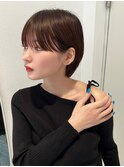 ナチュラルストレート x ショート(20代向け) ボブ 小顔
