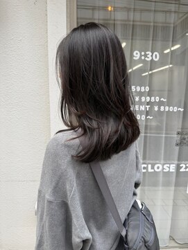 鏡と星 高田馬場 裾に頭を出した、レイヤースタイル/レイヤー