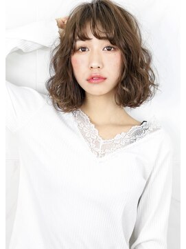 ヘアサロン ガリカ 表参道(hair salon Gallica) 『 グレージュカラー × ウェーブ 』パリジェンヌ風 Bob