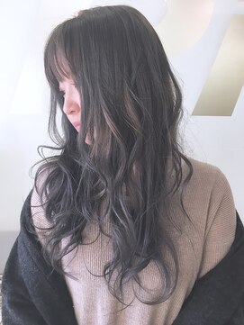 ピエドプールポッシュ(PiED DE POULE POCHE) 暗髪ロング