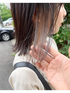 ブルー(BLUE) #blue ボブインナーカラー