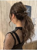 ポニーテールアレンジ　【mifuyu】