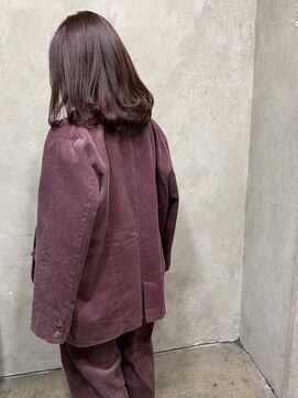 サロンドミルク 溝の口店(salon de MiLK) ファッションも映えるワインレッド!