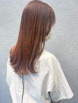 デイジー(Daisy) おとなかわいい フェザーバング オレンジベージュ