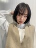 似合わせカット＋前髪矯正ストレート￥11000→￥9900