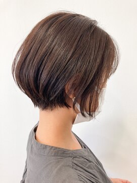 ヘッズ 本八幡店(HEADS) 外ハネボブセクションカラーペールベージュグラデーションカラー