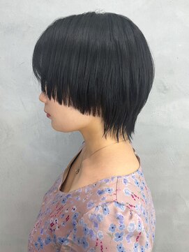 アイティー バイ アルバム 中野店(IT by ALBUM) マッシュウルフ_斜めバンググレージュカラー_ba455001