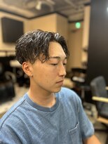 センターパート×ツイストスパイラル
