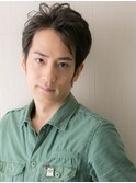 パーマで好感度ＵＰなかき上げアッシュオリーブヘアe仙台