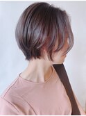 【morio原宿】ヘアドネーション　前髪なしショート　丸みボブ
