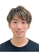 黄ぐまくん美容室 メンズ ショートレイヤー