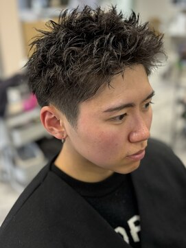 ヘーゼル 博多(HAZEL.) スパイキーショート×ピンパーマ