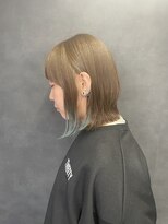 デイバイヘアーポケット(Day.by hair pocket)&nbsp;ぱつんとボブのインナーカラー☆