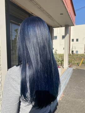 エルベ 千波店(elve) 1ブリーチでつくるブルーカラー