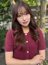 オーブヘアー スピン 利府店(AUBE HAIR spin) 20代・30代_ミックス巻き×抜け感バング