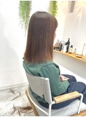 扱いやすい長さの髪質改善ストレート♪