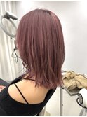 ピンク×ミディアムレイヤー