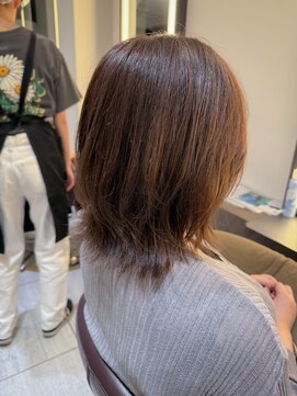 インプレッション(impression produced by LA’BO) 【札幌/impression佐藤】白髪ぼかし/ふんわりくびれボブ