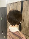 万能ボブ×落ち着いたべージュブラウン
