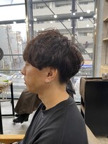 メンズカット バイ ソイクフ(メンズカット by SOY-KUFU)&nbsp;20代30代40代◎刈り上げ波巻きツイストスパイラルフェザーパーマ