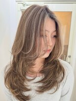 アフィナー 上大岡(Afinar) ブリーチハイライト髪質改善ダブルカラーレイヤーカット