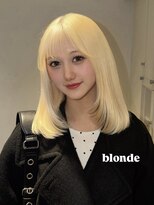 ベレーザ 渋谷(BELEZA) 17733ハッシュボブホワイトアッシュミルクティーブロンド