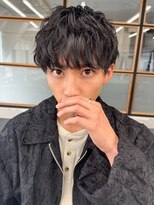 ソアメンズ 渋谷(soar men's)&nbsp;20代シャドウパーマ◎無造作ショート好印象大人髪