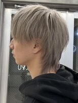 ニコトウキョウ 新宿(nico TOKYO)&nbsp;メンズセンターパートウルフミルクティーグレー