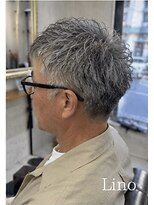 髪質改善Lino hair/縮毛矯正/白髪ぼかし/ハイライト/メンズカット【リノヘア】 大人男性!白髪カット/メンズカット/50代60代70代