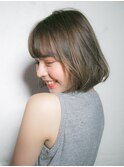 ワンカールボブ×グレージュカラー