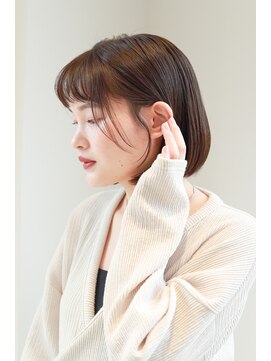 アリゲート ダイカンヤマ(Ari gate daikanyama) 大人可愛い耳かけ前下がりボブ×小顔ショート