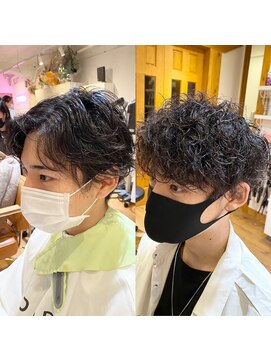 アヴァンス 天王寺店(AVANCE.) 【印象の違い】×【メンズスパイラルパーマ】